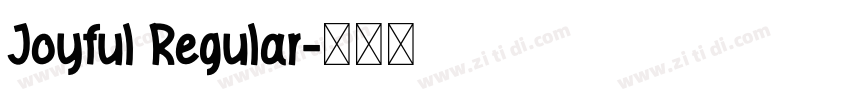 Joyful Regular字体转换